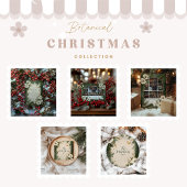 Winter White Anemone Kerstfeest Kaart