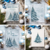 Elegant Blauw en zilver Winter Wonderland Ornament