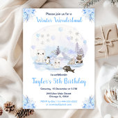 Winter Wonderland Arctische Dieren Kinder Bookplat Labels
