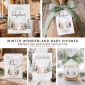 Winter Wonderland Baby Shower Spandoek