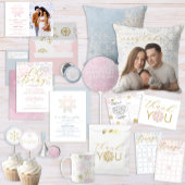 Blue & Gold Snowflake Baby shower Confetti