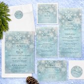 Winter Wonderland Snowflake Vrijgezellenfeest Kaart