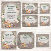 Winter Woodland Animals Baby shower Dank u Bedankdoosjes