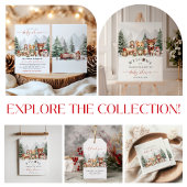 Bosbossen Baby shower Invitation Kaart