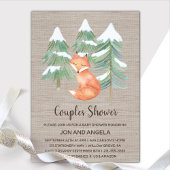 Winter Woodland Fox Sip en Zie Kaart