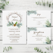 Weddenschap Winter Wreath Kaart (Personaliseer de collectie van deze zelfstandige maker.)