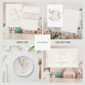 Crème Script Herfst Bloemendouche Cocktail Servet