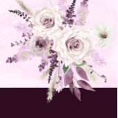 Wisteria Lavender White Roses Table Number Reclamebord Met Voetstuk