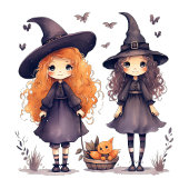 Typografie Halloween Feestuitnodiging Kaart