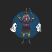 Groene heks en geesten Halloween Party Theedoek