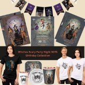 Alle heksen Halloweenfeest 30e verjaardag Kaart