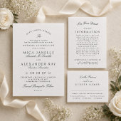 Zwart & Wit Klassiek Elegant Kalligrafie Bruiloft Poster