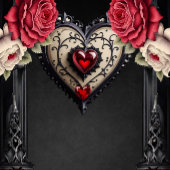 Prachtig gulle gotische hart. gastenboek