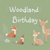  Woodland Animal Birthday Party  Servet