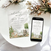 Bos Dieren bospas kaarten en geschenken feest teke Poster