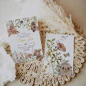 Wildbloemen en bosdieren Luier Raffle Informatiekaartje