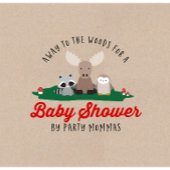 Lumberjack Baby shower bosdieren rustiek Kaart