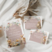 Baby shower van bosland, wildbloem etiket
