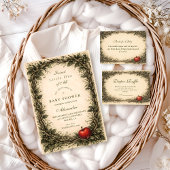 Woodland Apple Forest Baby Shower Kaart