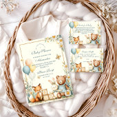 Woodland Baby Friends Baby shower Kaart