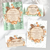 Bosdieren Woodland baby shower — Welkomstbord Reclamebord Met Voetstuk