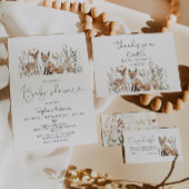 Bosbossen Baby shower Invitation Acryl Uitnodigingen