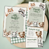 Woodland Forest Dieren Baby shower Papier Servet