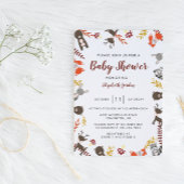 Bosdieren Baby shower Bos Schattige Briefkaart