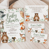 Safari Baby shower Dank u kaarten voor een jongen