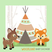 Smore Love Woodland Camper Baby shower Favor Boxes Bedankdoosjes