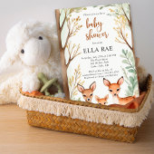 Woodland Family Baby shower Uitnodiging