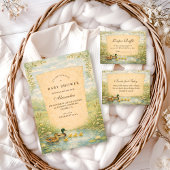 Woodland Duck Baby Shower Kaart