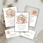 Schattige bos Dierlijke Vrienden Baby shower Kaart