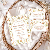 Woodland Forest Animals Baby Shower Kaart