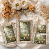 Bosbos Baby shower Kaart