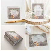 Woodland Forest Sparkle Eerste Verjaardag Uitnodig