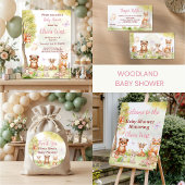 Bosdieren Foto Baby Shower Uitnodiging