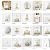 Navy Blue Cream Lamb Sheep Baby shower Dank u Informatiekaartje