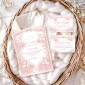 Woodland Toile Diapper Raffle Informatiekaartje