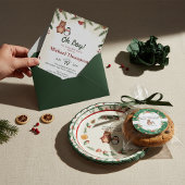 Oh Boy Woodland Winter Baby Shower Invitation Kaart