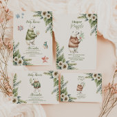 Woodland Winter Christmas Diapper Raffle Informatiekaartje