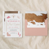 WYNONA Roze Cowgirl Eerste Rodeo Verjaardagsfeest Papieren Bordje