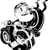 RETRO CHRISTMAS CHARACTERS WEEFSELPAPIER TISSUEPAPIER