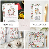 Winter Rabbit Floral | Uitnodiging tot Baby shower