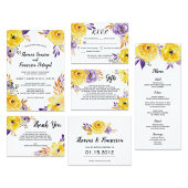 Waterverf Bloemen Bruiloft Save the Date Kaart