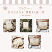 Gele wilde bloemen en madeliefjes Vrijgezellenfees Bedankkaart