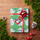 Whimsical Yeti Christmas Feestdagenkaart (Personaliseer de collectie van deze zelfstandige maker.)