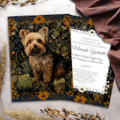 Yorkshire Terrier  Bloemen Tapestry Perfect Poster
