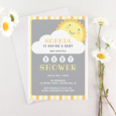 Budget U bent mijn Sunshine Baby shower uitnodigin