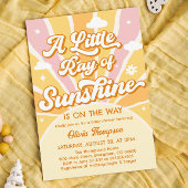Sunshine Baby shower Hoe groot is haar buikspel Informatiekaartje